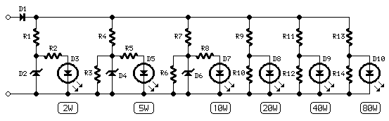 Six-LED Bar Power Indicator