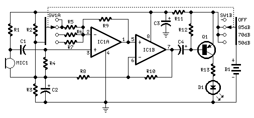 Noise Detector circuit diagram