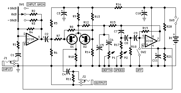 Tremolo Circuit Diagram